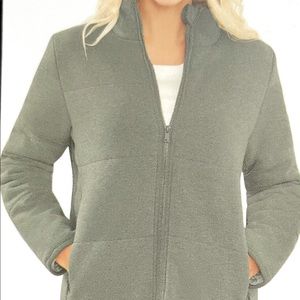 NWT three dots quilted knit jacket womens XXL